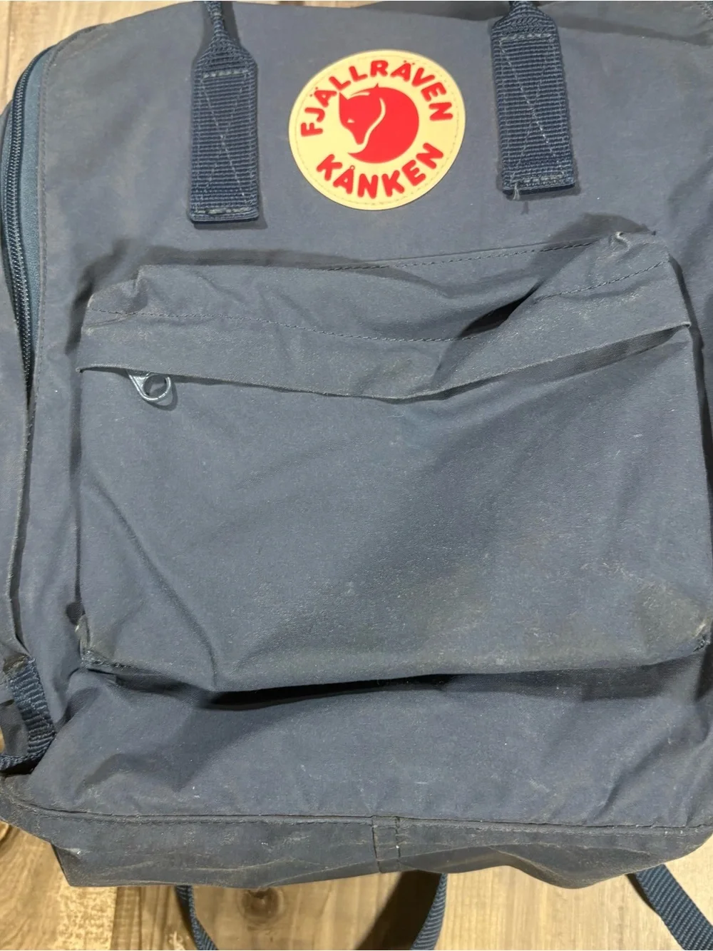 Fjallraven Kanken Small Backpack Double Handle Navy Bag 23510, Blue, Outdoor